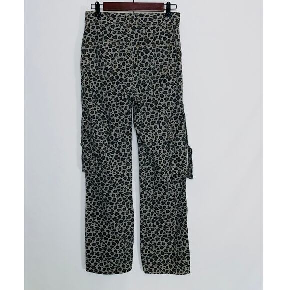 NWT Your Cute Jeans Girl's Cargo Jeans in Animal Print - Wide Leg - Size 7 - Picture 2 of 9